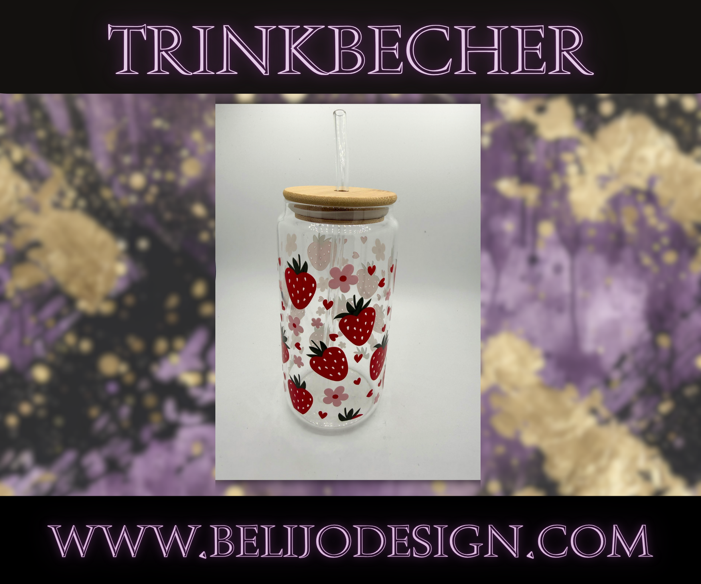 Trinkbecher - Erdbeere