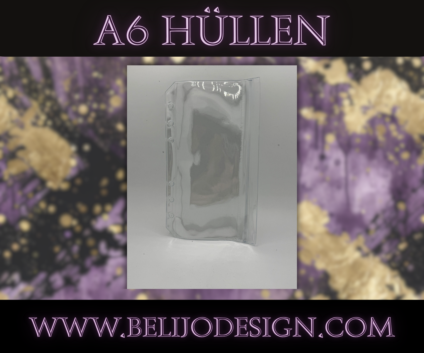 A6 Double Zippless Hüllen - Druckverschluss