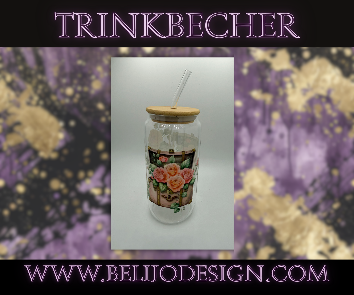 Trinkbecher - Rosen & Bücher